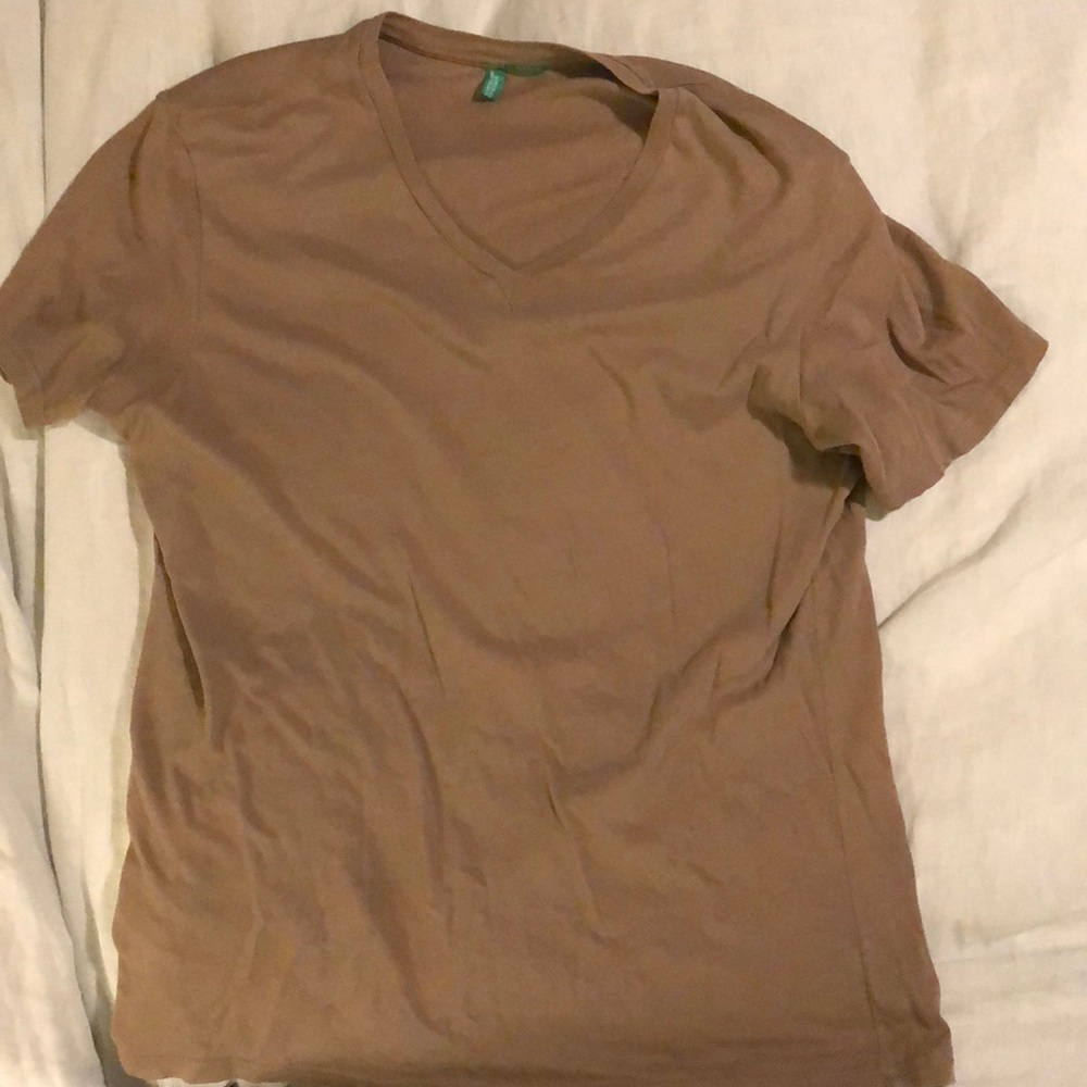 Olive green v-neck